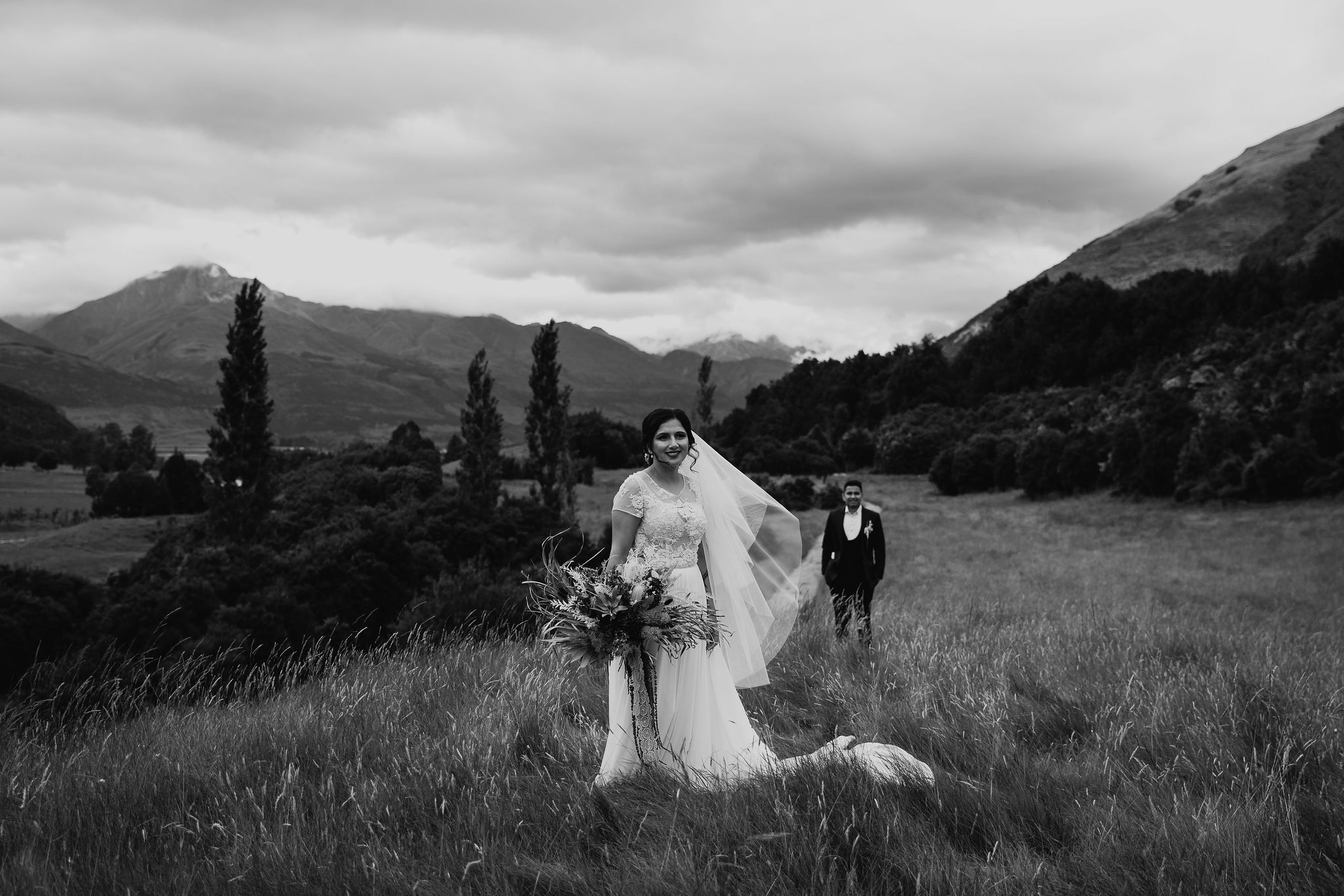 Bride and Groom at Paradise Trust