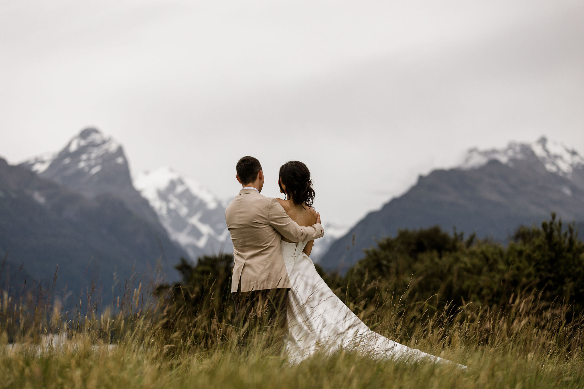 A moment together after their Paradise wedding