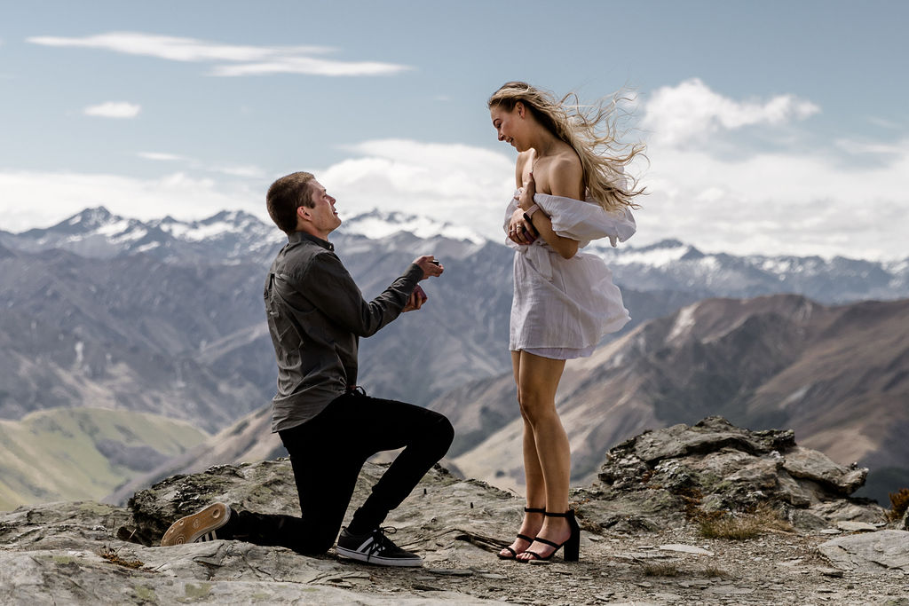 The moment she said Yes - Cecil Peak - Queenstown